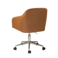 Luca Vegan Leather Height-adjustable Ergonomic Office Chair With Elegant Channel Design Task Chair| ARTFUL LIVING DESIGN -Lush Living Store GUEST 926862e7 1092 4b8e b63b 5928f4611763