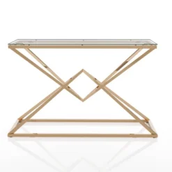 Justi Glass Top Sofa Table Gold Plating - MiBasics -Lush Living Store GUEST 929ab76e dd3b 4302 b17c 7f82a995530e