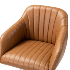 Luca Vegan Leather Height-adjustable Ergonomic Office Chair With Elegant Channel Design Task Chair| ARTFUL LIVING DESIGN -Lush Living Store GUEST 92b74ec9 f2e2 41f0 a314 95f3de786934