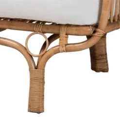 Edana Natural Rattan Sofa With Cushion White/Natural Brown - Bali & Pari -Lush Living Store GUEST 92c02db5 d479 402e a065 96df57094f1e