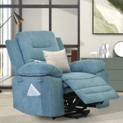Electric Lift Recliner With Adjustable Massage, Heating Function, Infinity Positions And Side Pockets - ModernLuxe -Lush Living Store GUEST 92e045bf 0b0d 4d90 a9dc 75ac5533db2f