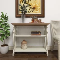 Farmhouse Wood Console Table Off White - Olivia & May -Lush Living Store GUEST 92f4ba0d f99e 4055 90af 20ff221e1af7