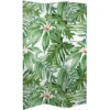 6" Double Sided Palm Leaves Canvas Room Divider Green - Oriental Furniture 2 6" Double Sided Palm Leaves Canvas Room Divider Green - Oriental Furniture -Lush Living Store GUEST 9300db17 244c 47da a604 370d6dad0091
