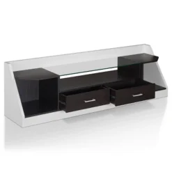 Henry Storage TV Stand For TVs Up To 78" White/Espresso - MiBasics -Lush Living Store GUEST 9345bf4d 6dd5 4c1e bebc 4c62573aa6fe