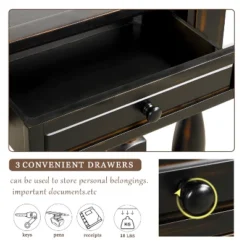 64"L Extra-thick Console Table With Drawers And Shelf-ModernLuxe -Lush Living Store GUEST 936fdbc0 b333 423d 9aed 10271ebe21bf