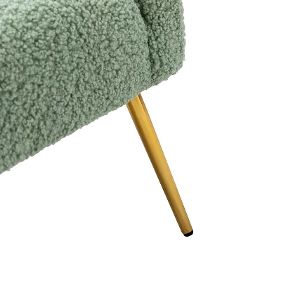 Vicenza Wooden Upholstered Accent Chair Contemporary Living Room Chair Polyester Barrel Chair With Metal Legs For Bedroom | Karat Home 10 Vicenza Wooden Upholstered Accent Chair Contemporary Living Room Chair Polyester Barrel Chair With Metal Legs For Bedroom | Karat Home - Image 8