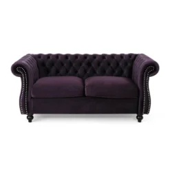 Somerville Traditional Chesterfield Loveseat - Christopher Knight Home -Lush Living Store GUEST 93c9c78c 2b63 4867 ae1d 01e01e52906b