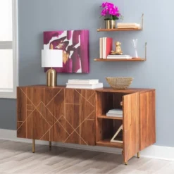 Remer Console Brown - Powell Company