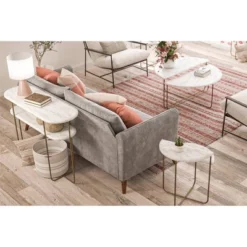 Athena Console Table White Marble - Novogratz -Lush Living Store GUEST 94b9f35a c116 44c4 b829 6b8a7ce3e8e9