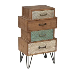 LuxenHome 4-Drawer 33" H X 18.9" W Wood Accent Chest. -Lush Living Store GUEST 94c78168 68c2 4912 8c65 a13ae8a1e6d2