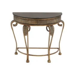 Traditional Metal Console Table Gold - Olivia & May -Lush Living Store GUEST 9528f376 846d 4c12 af9b 1e80bf479574
