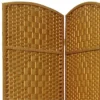 6 Ft. Tall Diamond Weave Fiber Room Divider - Light Beige (4 Panels) -Lush Living Store GUEST 962bf6d9 4e65 4556 91a9 2d6acf531749
