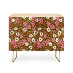 Schatzi Brown Jirra Floral Olive Credenza - Deny Designs -Lush Living Store GUEST 96377508 cb25 44d4 995c 5511cc602b1d