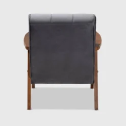 Asta Velvet Upholstered Wood Armchair - Baxton Studio -Lush Living Store GUEST 964dfc4b c20c 4815 9df2 6cb20cb7e328