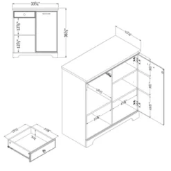 Versa 1 Door Storage Cabinet Gray Maple - South Shore -Lush Living Store GUEST 96612a2a 8c0a 4720 beda e1c3bfbffc8f