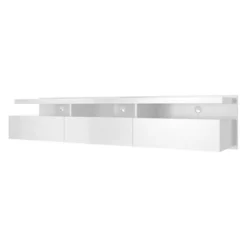 Cabrini Half Floating TV Stand For TVs Up To 65" White Gloss - Manhattan Comfort 9 Cabrini Half Floating TV Stand For TVs Up To 65" White Gloss - Manhattan Comfort -Lush Living Store GUEST 96830f1b a7d6 4304 8178 47b667d53574