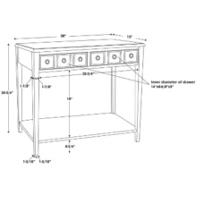 Calinda Small Console Table - Powell Company -Lush Living Store GUEST 96bc6a1e da27 4560 8c8b bc9a97b1dbb1