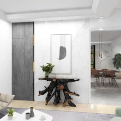 Contemporary Teak Wood Console Table Gold - Olivia & May 41 Contemporary Teak Wood Console Table Gold - Olivia & May -Lush Living Store GUEST 971d451a 9f39 4981 b85d 8308d65d4e57