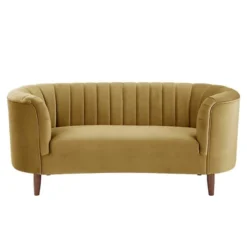 71" Millephri Loveseat Olive Yellow Velvet - Acme Furniture -Lush Living Store GUEST 97ba9435 497e 49f7 88f1 21d0261635f8
