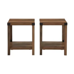 Set Of 2 Sophie Rustic Farmhouse X Frame Side Tables - Saracina Home 22 Set Of 2 Sophie Rustic Farmhouse X Frame Side Tables - Saracina Home -Lush Living Store GUEST 97d1aae4 b5cf 4310 ae80 df5ce5fb7d85