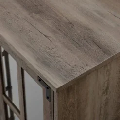 Avalene Modern Farmhouse 4 Door Glass Window Pane TV Stand For TVs Up To 65" - Saracina Home -Lush Living Store GUEST 9884c6a7 d3da 412e 8fe0 ad898b68c7a1