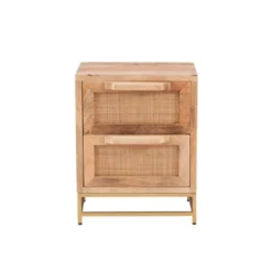 Gordon Two Drawer Cabinet Natural - Powell Company -Lush Living Store GUEST 988cd4b6 75cb 4937 8517 d46c5b1dfebd