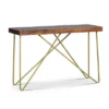 Walter Sofa Table Mango Wood Top With Brass Inlay And Base - Steve Silver -Lush Living Store GUEST 98af00ac 93e3 46dc b5cd 7a45a976dfe2