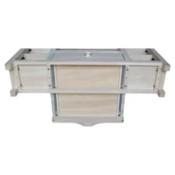 Corner Entertainment TV Stand For TVs Up To 42" Light Brown - International Concepts -Lush Living Store GUEST 991a381d c550 425f 8550 133bbacda0fc