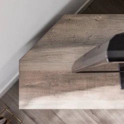 Robinson Rustic Transitional Sliding Barn Door Corner TV Stand For TVs Up To 58" - Saracina Home -Lush Living Store GUEST 9925a43b 1257 4b54 af83 9aa2da9341e5