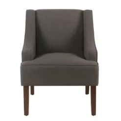 Classic Solid Swoop Arm Accent Chair - Homepop -Lush Living Store GUEST 99895a35 7676 4d63 9926 8e5c8148a96c