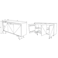 Travard Console Natural - Powell Company -Lush Living Store GUEST 9995adce 8208 45ee 80e6 9ff0ce2403fe