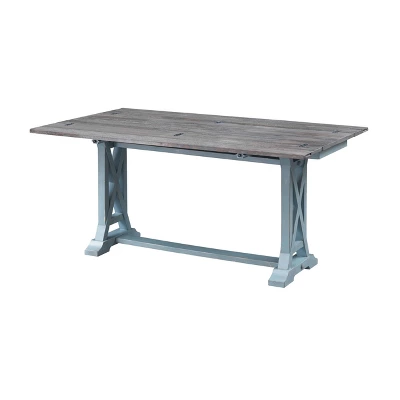 Skye Occasional Fold Out Console Table Blue - Treasure Trove Accents 4 Skye Occasional Fold Out Console Table Blue - Treasure Trove Accents - Image 2