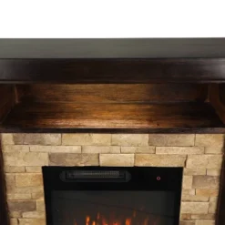 39" Freestanding Electric Fireplace Tan - Home Essentials -Lush Living Store GUEST 9a127304 5ccf 4442 99bf b10119ece9eb