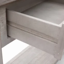 LuxenHome Gray Wood 2-Drawer 1-Shelf Console And Entryway Table -Lush Living Store GUEST 9a274e66 3801 4249 b6b6 dd21c6f1ac92