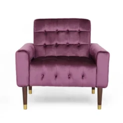 Bourchier Modern Glam Velvet Armchair - Christopher Knight Home -Lush Living Store GUEST 9a3415e9 794f 44ad a5d6 07cc91b6f5d5