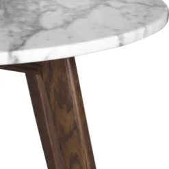 20" Gabrielle Marble Round Side Table Walnut - Poly & Bark -Lush Living Store GUEST 9a3efa60 a861 49b1 ba4c 4aee310bb4e1
