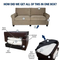 78" RTA Copenhagen Collection Sofa Marzipan - Serta -Lush Living Store GUEST 9a4c0397 8408 46f6 a047 d44b8e79f43e