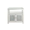 32" Noralie Cabinet Clear Glass/Mirrored/Faux Diamonds - Acme Furniture -Lush Living Store GUEST 9a5ad6cc 644e 4756 bf57 b026439e42bb