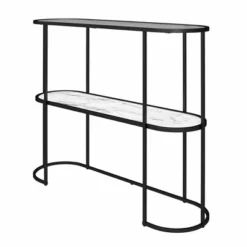 Moon Phases Console Table White Marble/Glass - Mr. Kate -Lush Living Store GUEST 9a8a4e25 846a 4f4d a1e9 1da0f4693abd