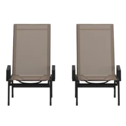 Flash Furniture Brazos Set Of 2 Adjustable Chaise Lounge Chairs With Arms, All-Weather Outdoor Five-Position Recliners 27 Flash Furniture Brazos Set Of 2 Adjustable Chaise Lounge Chairs With Arms, All-Weather Outdoor Five-Position Recliners -Lush Living Store GUEST 9b23317e c63f 4ca2 8807 5a145b255980