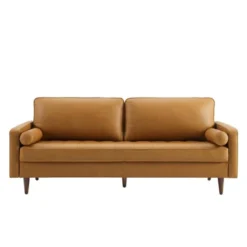 81" Valour Leather Sofa Tan - Modway -Lush Living Store GUEST 9b523ac6 4b11 4ff4 b193 2c394c7ee280