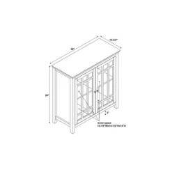 Largo Double Door Cabinet Gray - Linon -Lush Living Store GUEST 9b6b4fef 56e2 4aa5 948f c3cc68a9dd1a