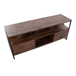 Folia TV Stand For TVs Up To 60" Walnut/Black - Lumisource -Lush Living Store GUEST 9ba52a3b dd34 4b74 8d57 df18ca802664