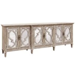 Naples 6 Door Mirrored Cabinet Natural - Stylecraft -Lush Living Store GUEST 9c2d1c87 82c4 4373 9397 987bf554fa54