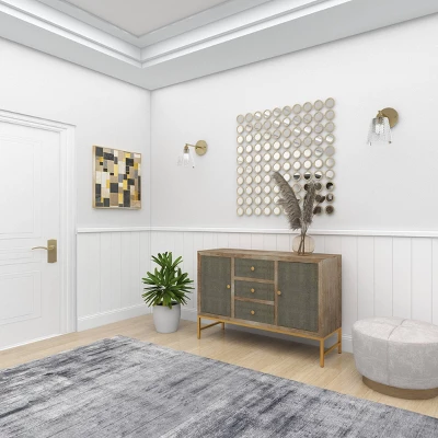 Contemporary Metal Cabinet Brown - Olivia & May 13 Contemporary Metal Cabinet Brown - Olivia & May - Image 11