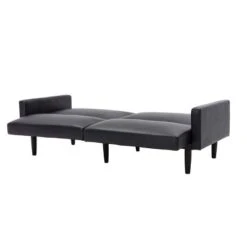 Faux Leather Futon Sofa With Arms Black - Room Essentials™ -Lush Living Store GUEST 9d1c56ec c4dc 4391 8d2f 40e99d25975e