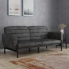 Ash Futon Distressed Faux Leather - Room & Joy -Lush Living Store GUEST 9d239938 9b45 4a55 b9b7 0bad2589dba9