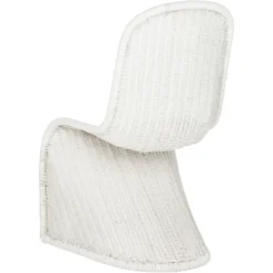 Tana Wicker Side Chair (Set Of 2) - White - Safavieh -Lush Living Store GUEST 9d2ccb1f af89 4e27 9cf7 197c8b2bde4d