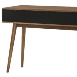 Amigo Veneer Wood Console Table Black/Walnut - Armen Living -Lush Living Store GUEST 9d5d64e3 7dbf 4c34 bb86 3ddd21267d8d