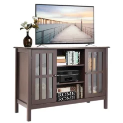 Costway Wood TV Stand Entertainment Media Center Console For TV Up To 50'' -Lush Living Store GUEST 9dfae242 8e96 4b2d b978 a702fadb035d